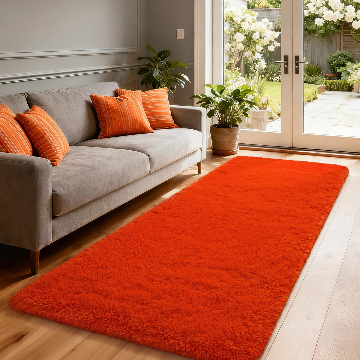 Merelax Soft Modern Indoor Large Shaggy Rug for Livingroom Bedroom Dorm Kids Room Home Decor, Non-Slip Plush Fluffy Furry Fur Area Rugs Comfy Nursery Accent Floor Carpet 9x12 Feet, Black