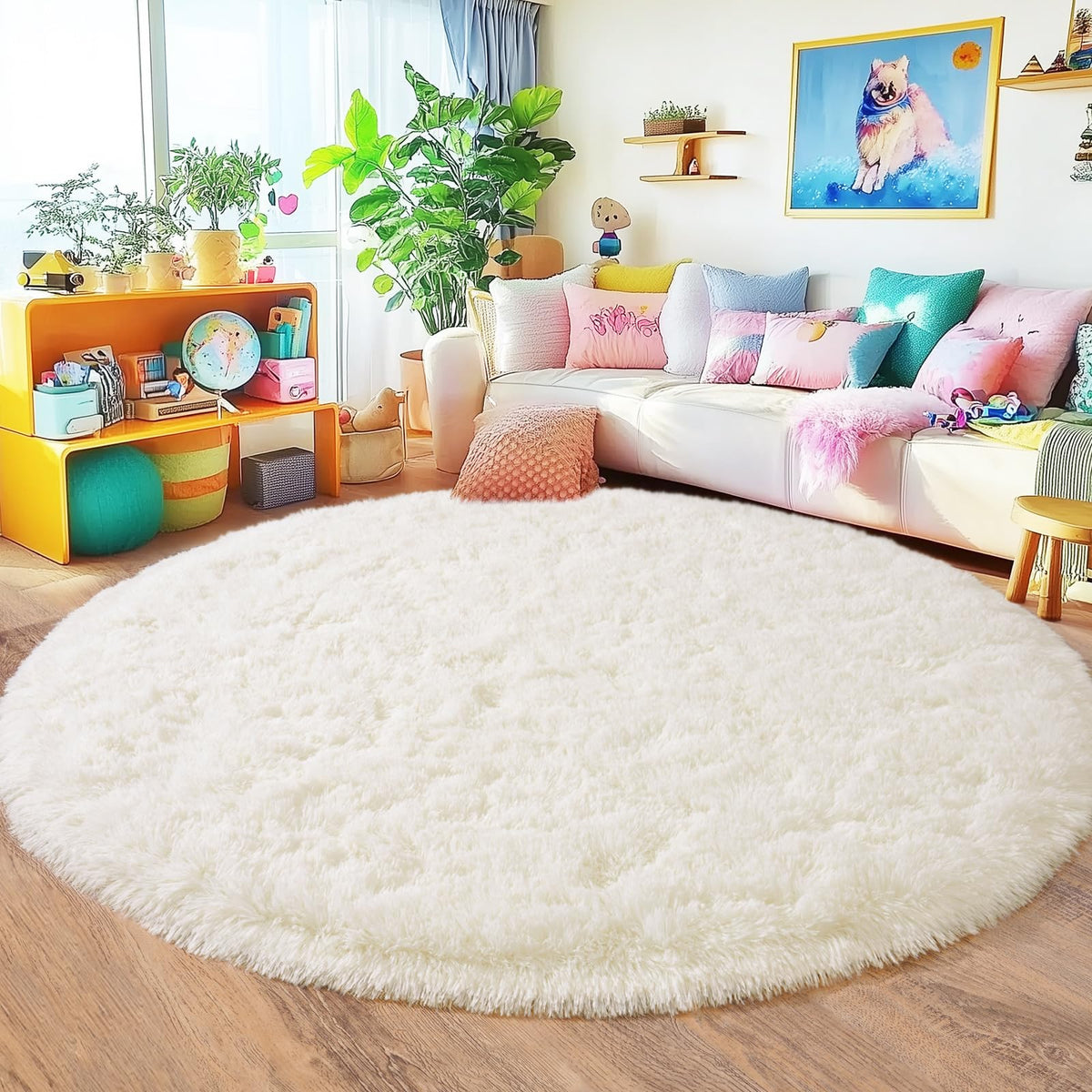 8x10 Area Rugs for Living Room, Ultra Soft Large Shag Black Bedroom Rug Upgrade Non-Slip Plush Modern Fluffy Carpet for Kids Boys Girls Room Home Decor Aesthetic