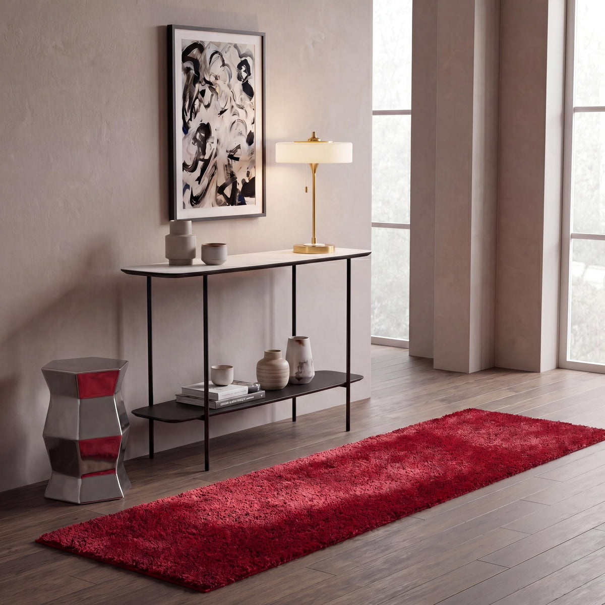 SAFAVIEH August Shag Rug 8'x10', Soft Plush Modern Ivory AUG900C