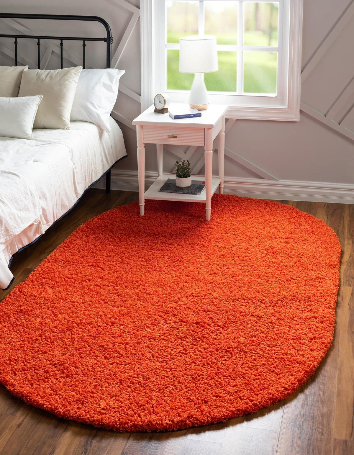 Unique Loom Solid Shag Collection Area Rug (8' x 10' Rectangle, Sandy Brown)