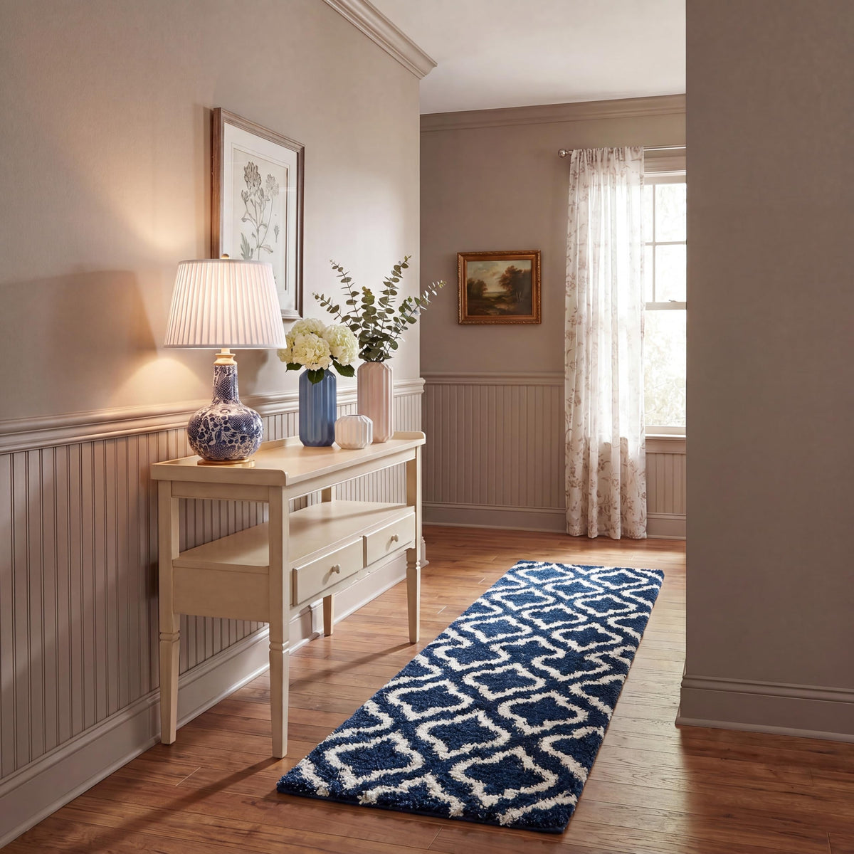 SAFAVIEH Hudson Shag Rug 8x10, Plush Large Multi Ivory & Beige SGH284E