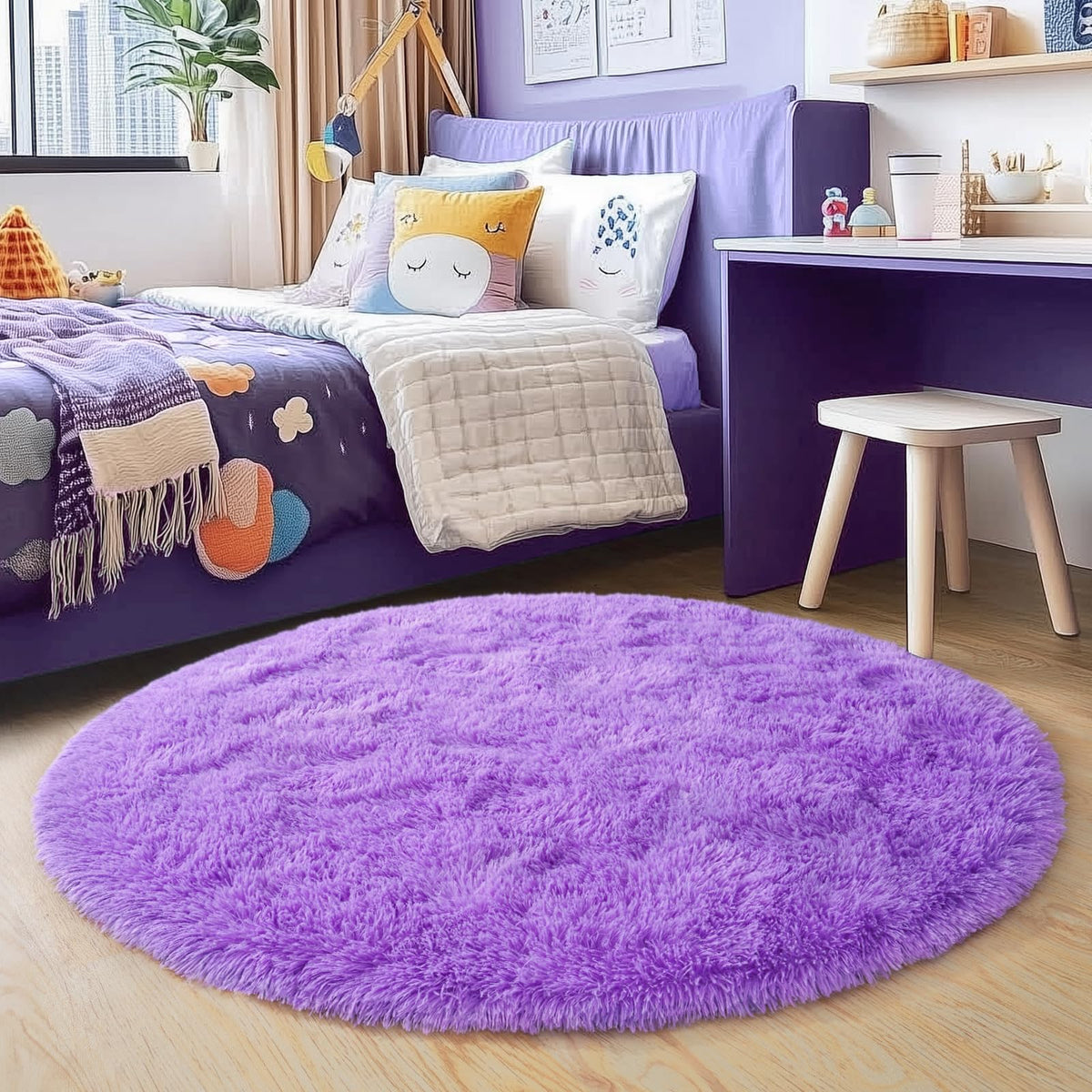 8x10 Area Rugs for Living Room, Ultra Soft Large Shag Black Bedroom Rug Upgrade Non-Slip Plush Modern Fluffy Carpet for Kids Boys Girls Room Home Decor Aesthetic