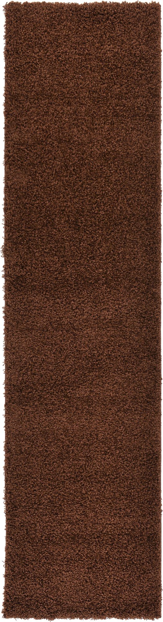 Unique Loom Solid Shag Collection Area Rug (8' x 10' Rectangle, Sandy Brown)