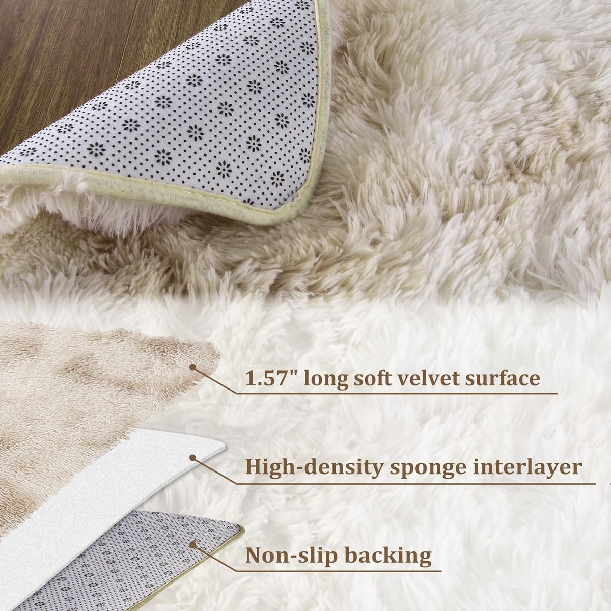 CAROMIO 10x13 Fluffy Area Rugs for Living Room Large Plush Shag Rug