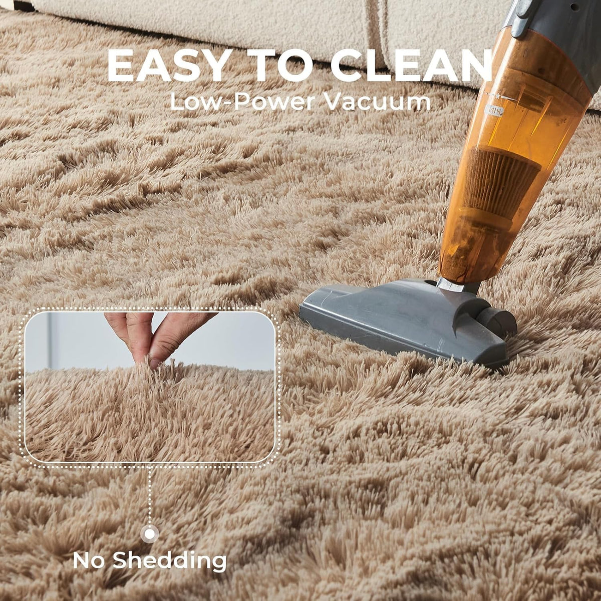 OPPODREAM 5x7 Beige Rugs for Bedroom, Ultra-Soft Fluffy Area Rugs for Living Room, 5 x 7 Shag Carpet for Nursery, Kids, Girl, Boy, Baby, Plush, Fuzzy, Shaggy, Cute Home Decor
