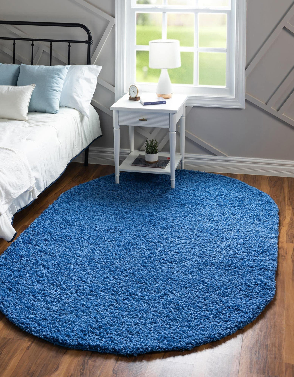 Unique Loom Solid Shag Collection Area Rug (8' x 10' Rectangle, Sandy Brown)