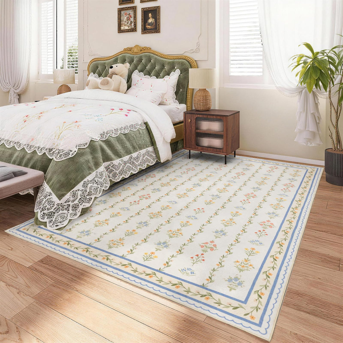9x12 Large Shaggy Non-Slip Tie-Dyed Area Rugs for Living Room Grey