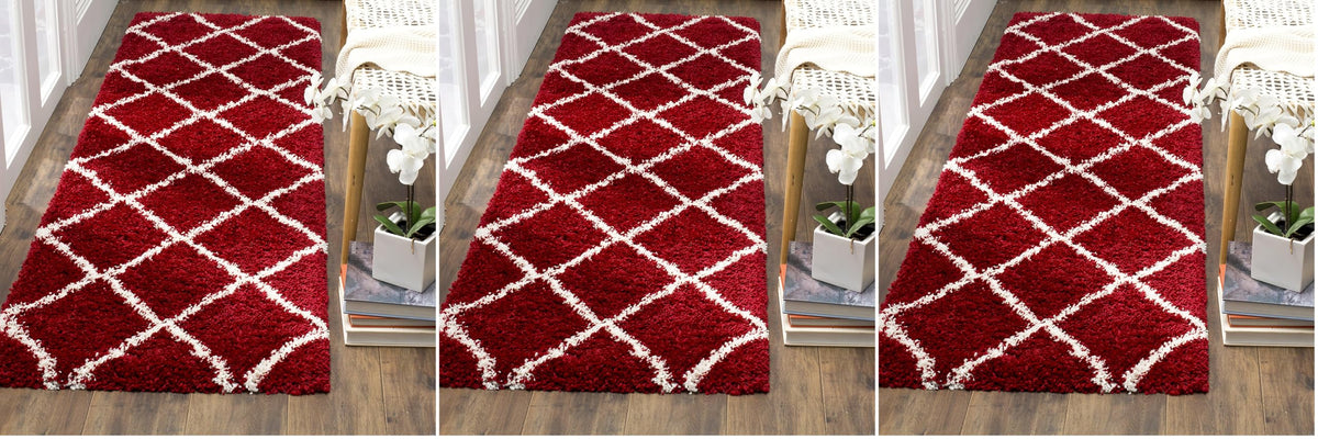 SAFAVIEH Hudson Shag Rug 8'x10', Soft Plush Moroccan Ivory & Beige SGH281D