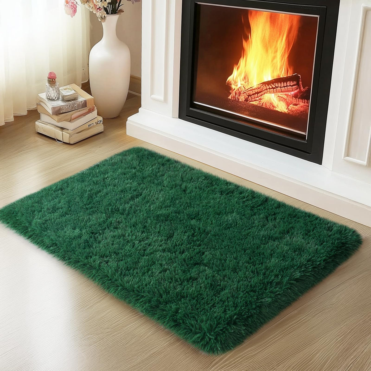 Mugorn Small Soft Shag Rugs for Bedroom, 4x6 Fluffy Area Rugs for Living Room