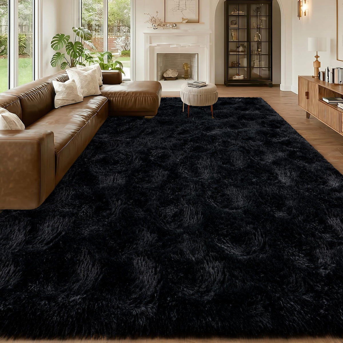 Mugorn 8x10 Area Rugs for Living Room, Large Fluffy Cream White Rugs