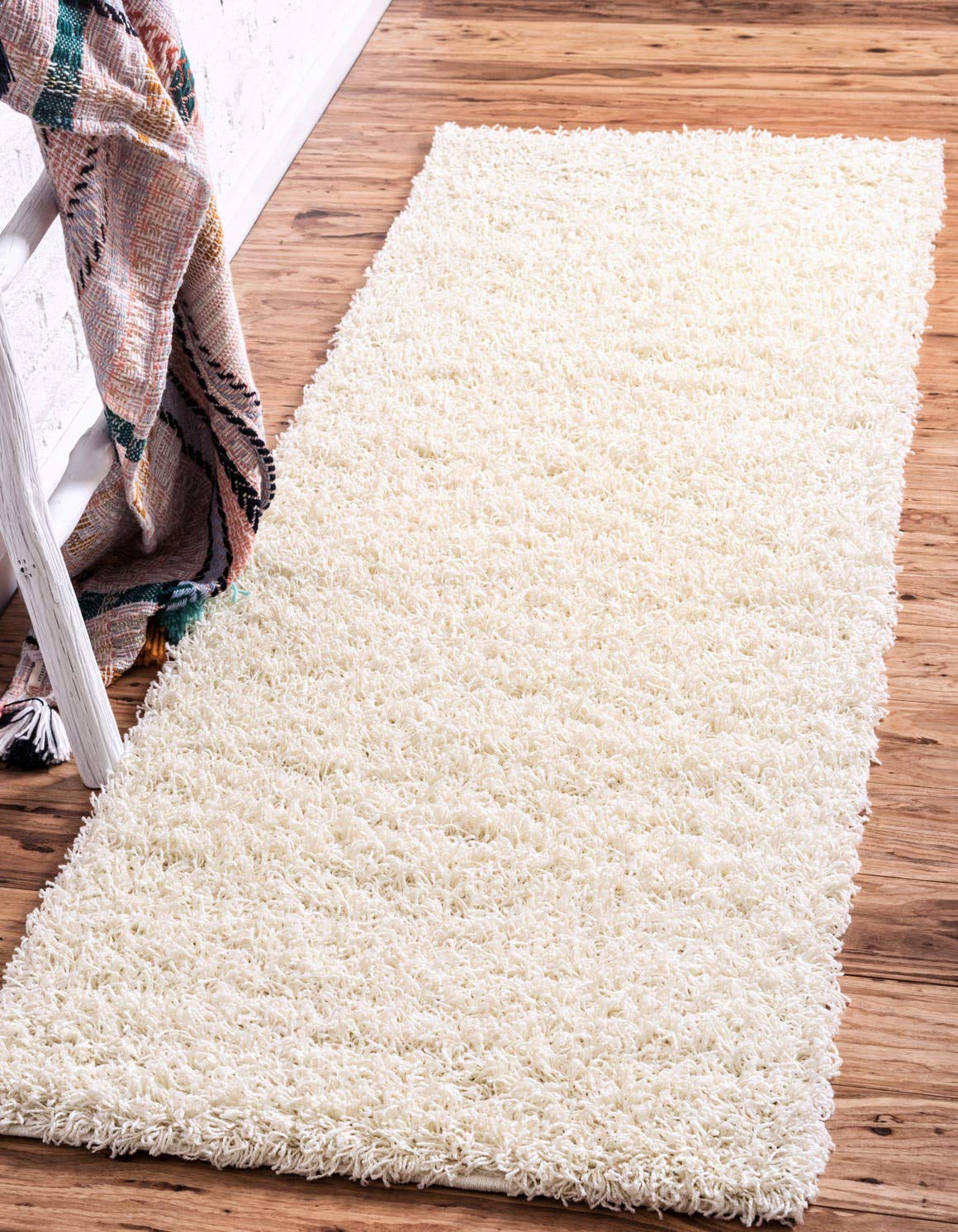 Unique Loom Solid Shag Collection Area Rug (8' x 10' Rectangle, Sandy Brown)