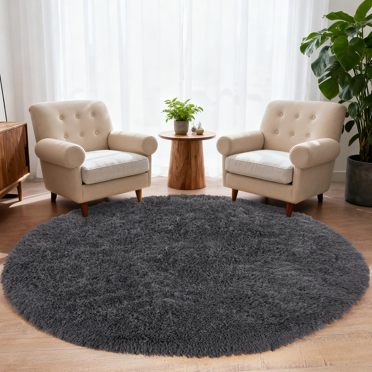 8x10 Shag Area Rug for Living Room, Fluffy Plush Rug Non-Slip Floor Carpet