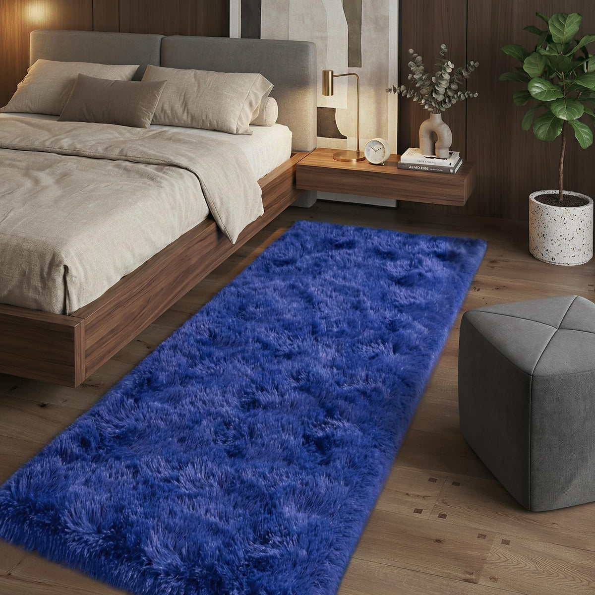 Orange 8x10 Area Rugs for Living Room Bedroom, Soft Plush Fluffy Large Rug