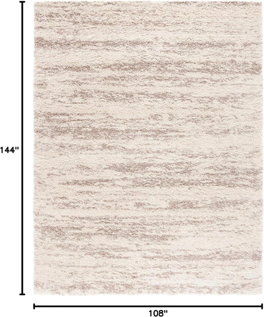 SAFAVIEH Hudson Shag Rug 9x12, Large Ivory & Beige SGH206B