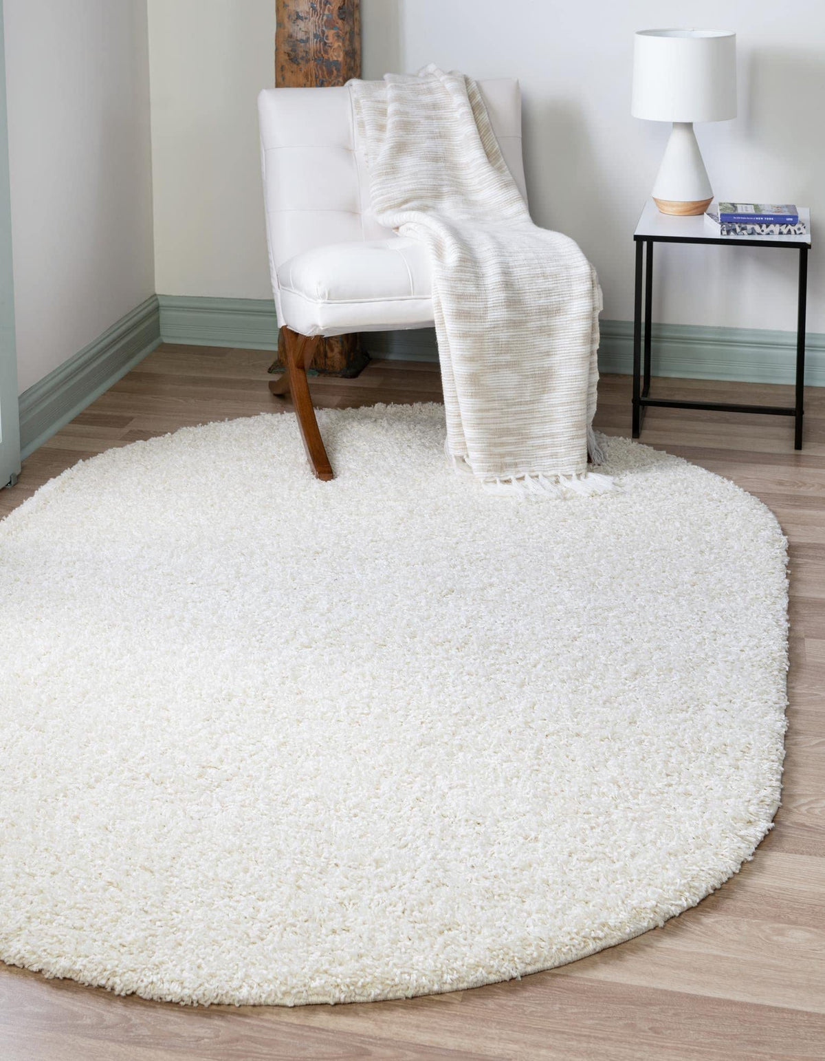 Unique Loom Solid Shag Collection Area Rug (8' x 10' Rectangle, Sandy Brown)