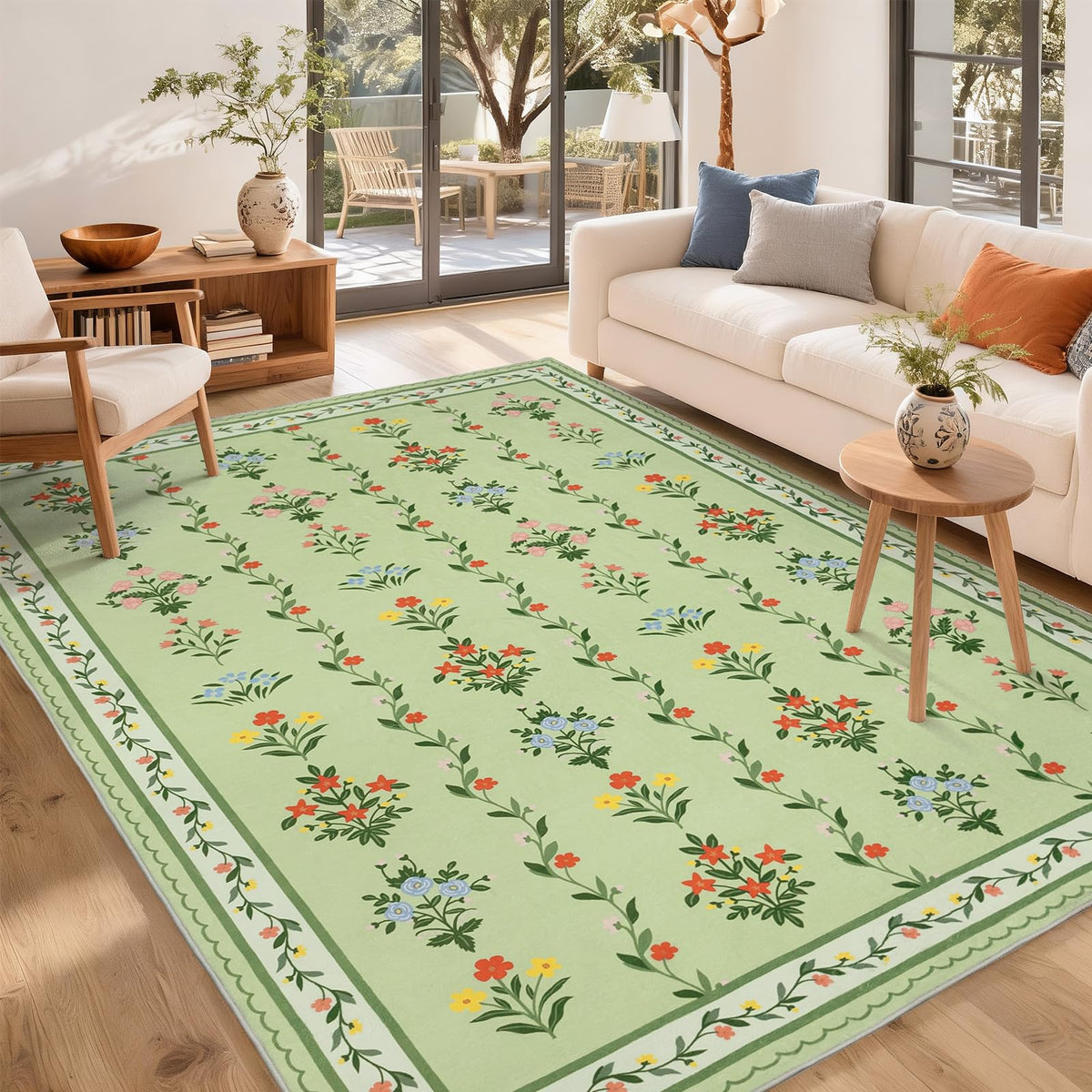 9x12 Large Shaggy Non-Slip Tie-Dyed Area Rugs for Living Room Grey