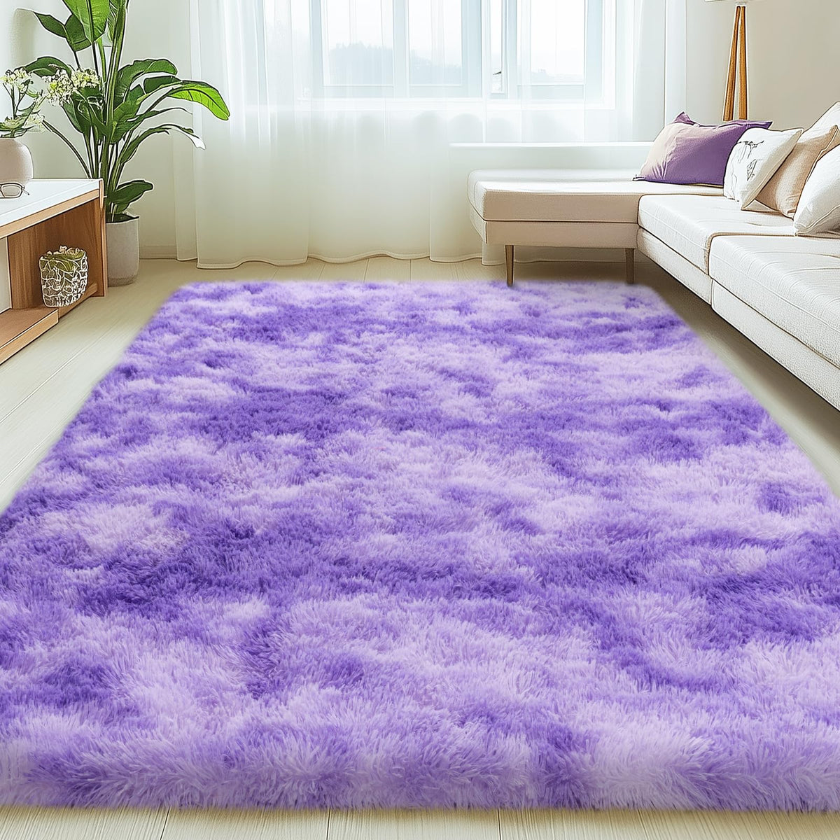 Mugorn 8x10 Area Rugs for Living Room, Large Fluffy Cream White Rugs