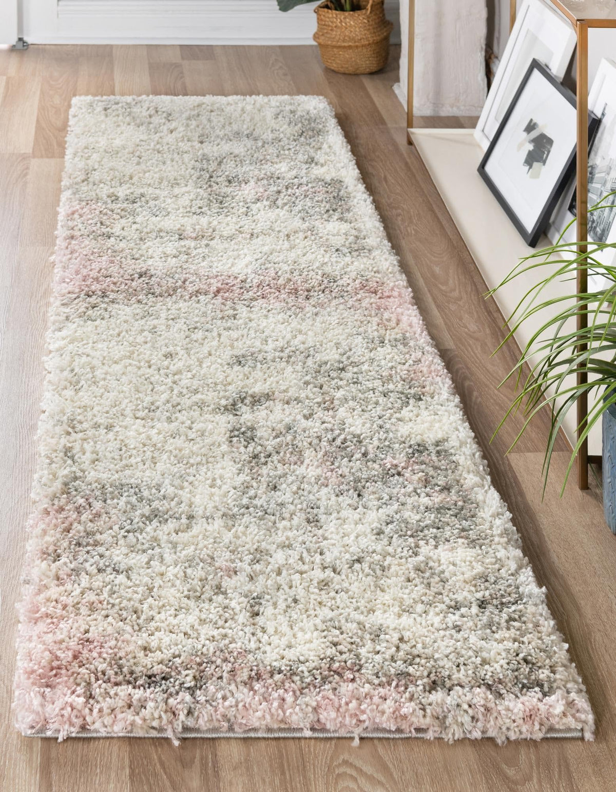 Rugs.com - Soft Touch Shag Rug – 7' 1 x 10' Khaki Shag Rug – Plush Easy-Clean Area Rug, Ideal for Bedrooms, Living Rooms, and Offices