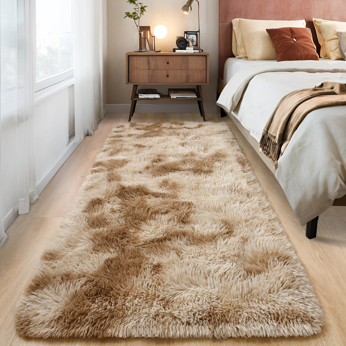 Tepook Fluffy Large Rugs for Living Room, 8x10 Area Rugs for Bedroom