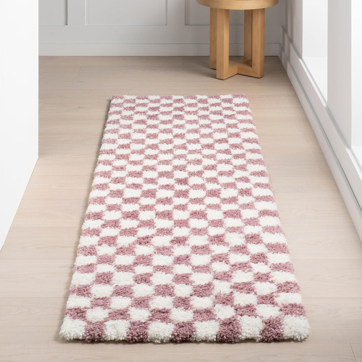 nuLOOM Adelaide Beige Checkered Power Loomed Area Rug, 5' x 8'