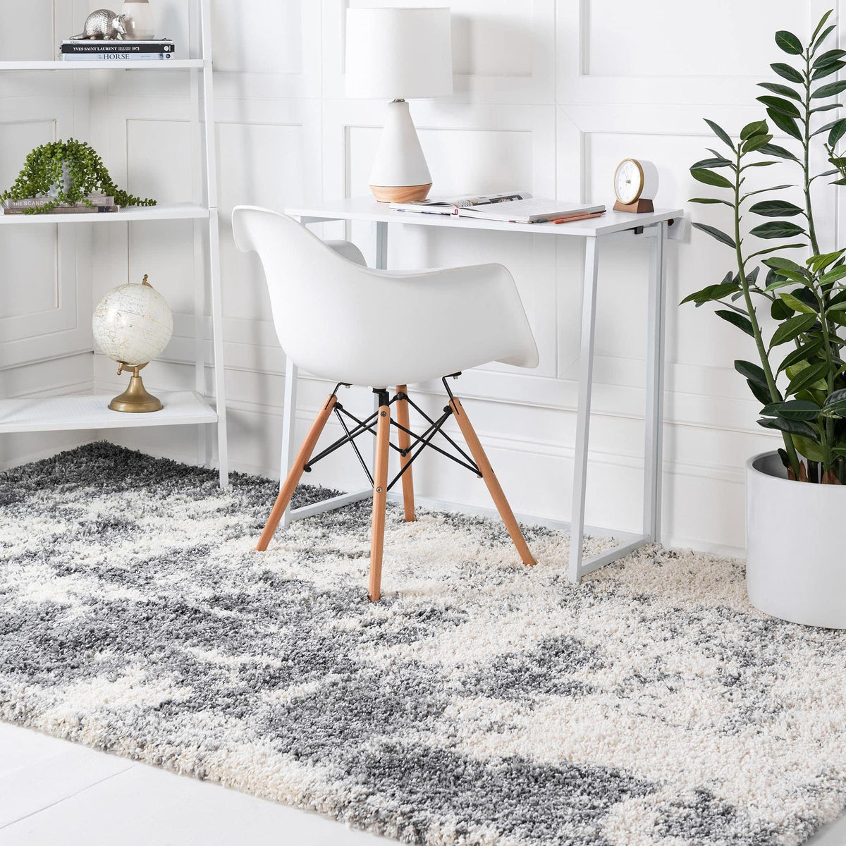 Rugs.com - Soft Touch Shag Rug – 7' 1 x 10' Khaki Shag Rug – Plush Easy-Clean Area Rug, Ideal for Bedrooms, Living Rooms, and Offices