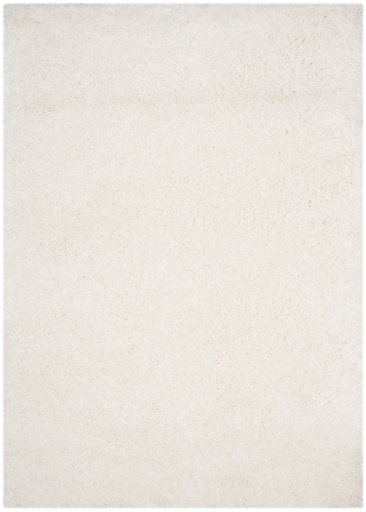 SAFAVIEH Polar Shag Collection Area Rug - 4' Round, Light Beige, Solid Glam Design, Non-Shedding & Easy Care, 3-inch Thick Ideal for High Traffic Areas in Living Room, Bedroom (PSG800A)