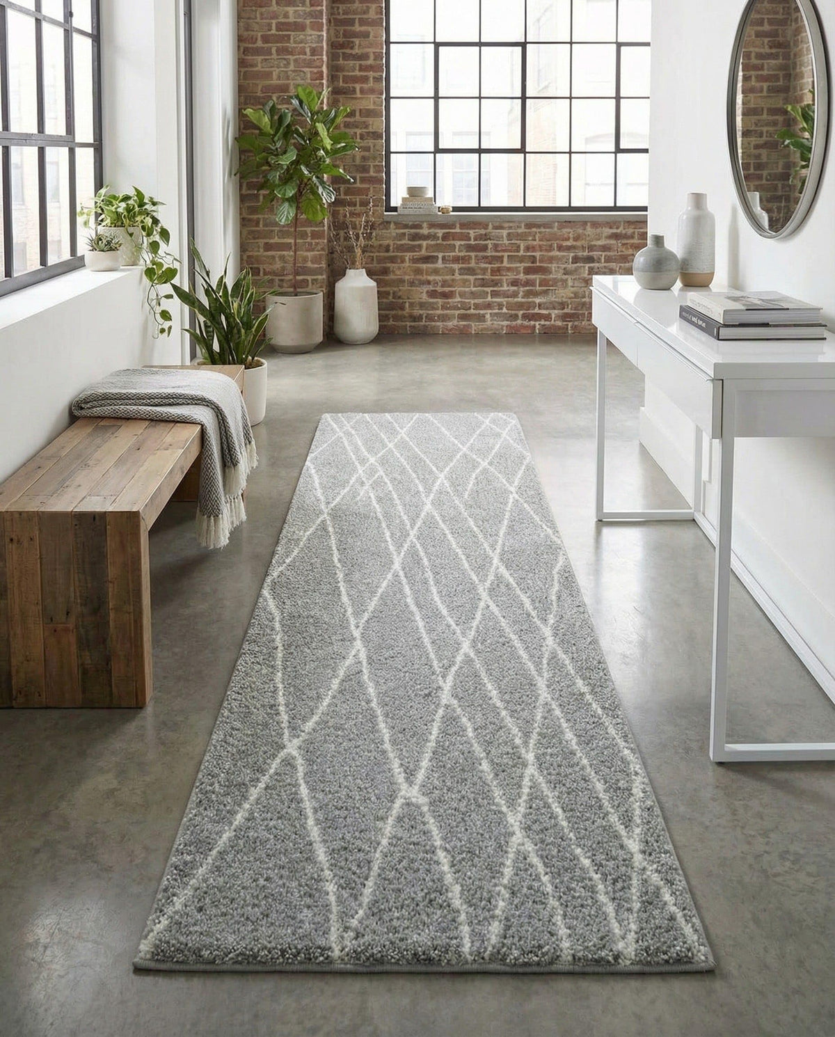 Rugs.com - Soft Touch Shag Rug – 6' 1 x 9' Sage Green Plush Shag Rug – Ultra Soft High Pile Area Rug for Bedroom, Living Room, and Home Office