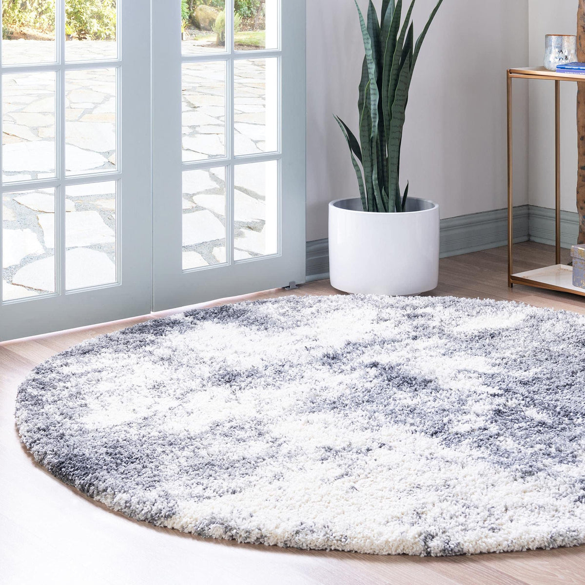Rugs.com - Soft Touch Shag Rug – 7' 1 x 10' Khaki Shag Rug – Plush Easy-Clean Area Rug, Ideal for Bedrooms, Living Rooms, and Offices