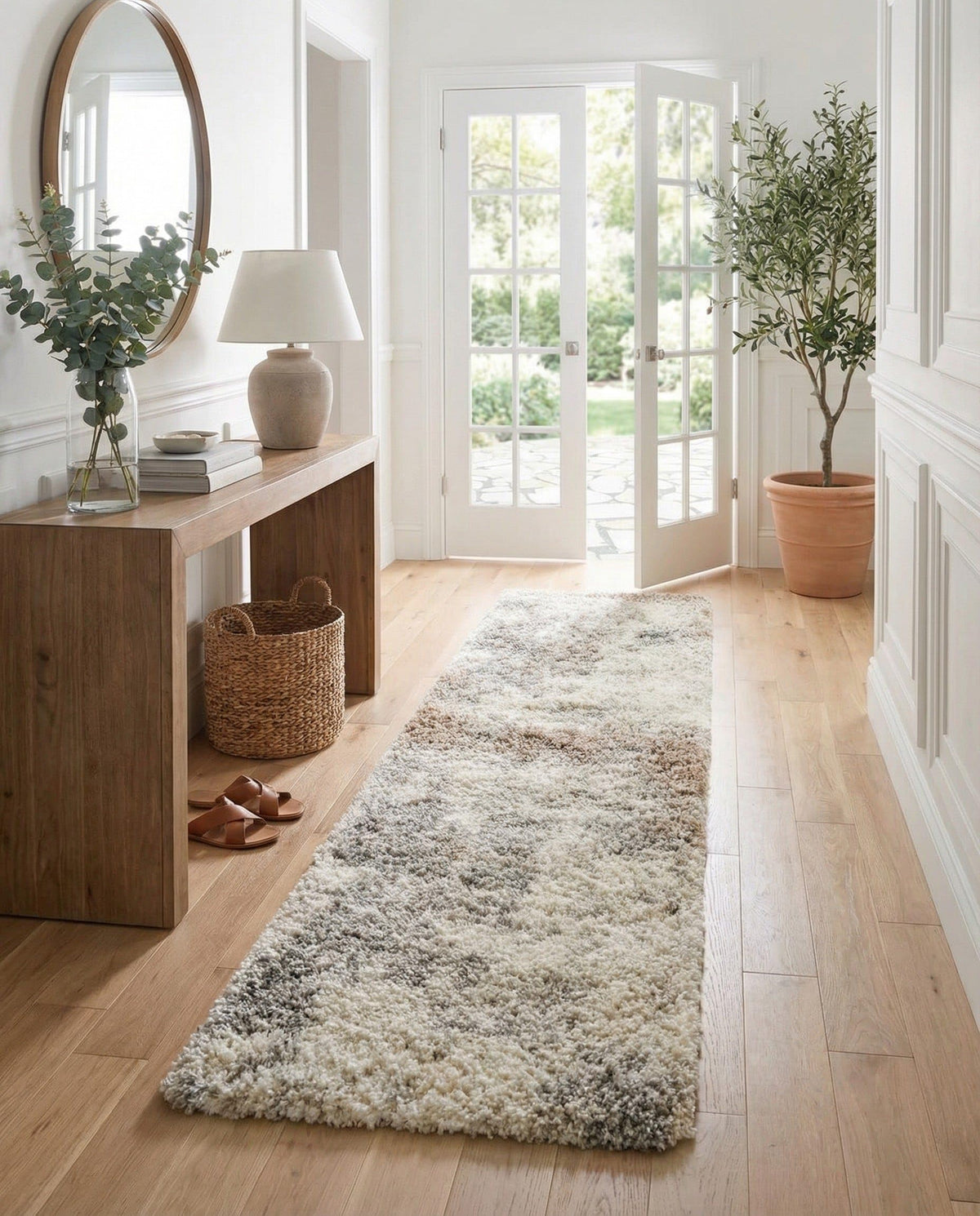 Rugs.com - Soft Touch Shag Rug – 7' 1 x 10' Khaki Shag Rug – Plush Easy-Clean Area Rug, Ideal for Bedrooms, Living Rooms, and Offices