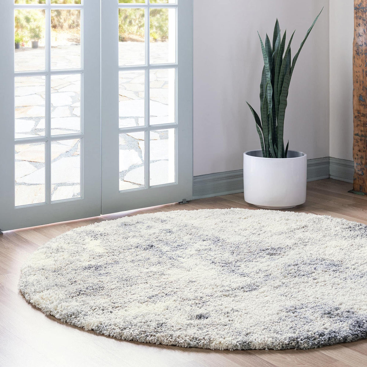 Rugs.com - Soft Touch Shag Rug – 7' 1 x 10' Khaki Shag Rug – Plush Easy-Clean Area Rug, Ideal for Bedrooms, Living Rooms, and Offices