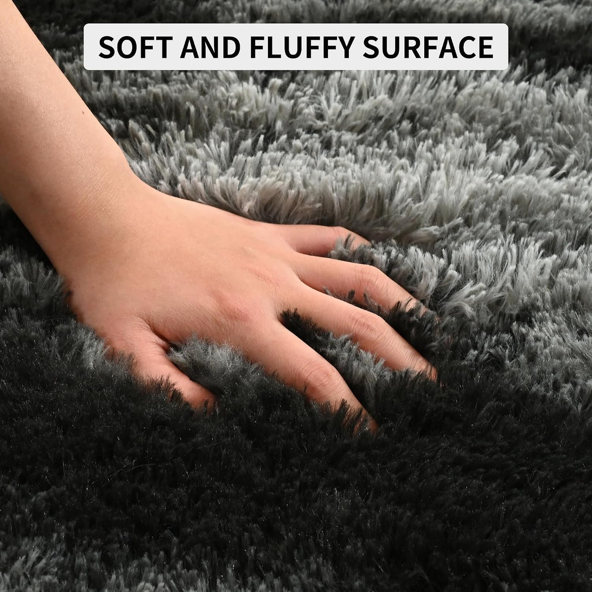Tepook Fluffy Large Rugs for Living Room, 8x10 Area Rugs for Bedroom