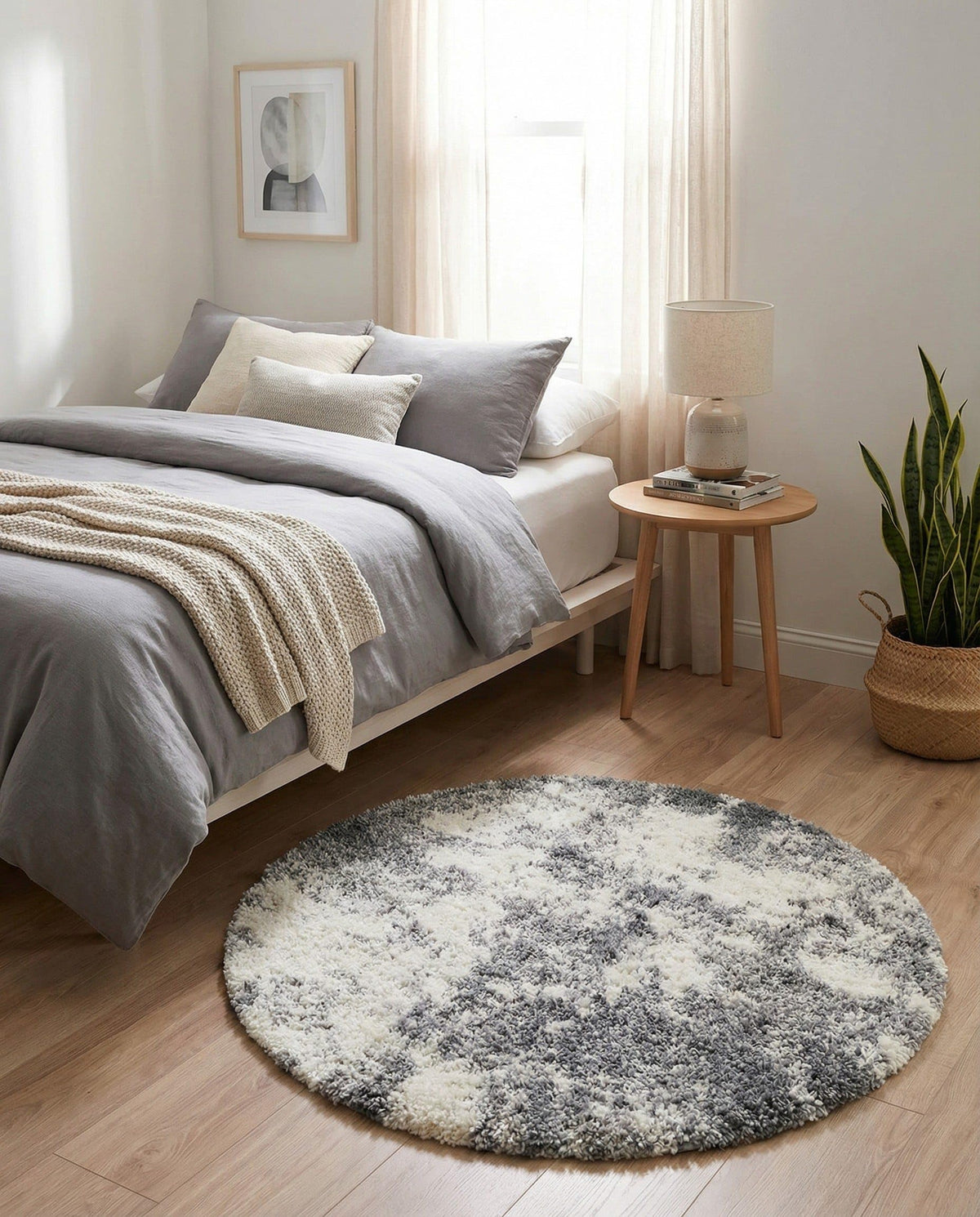Rugs.com - Soft Touch Shag Rug – 7' 1 x 10' Khaki Shag Rug – Plush Easy-Clean Area Rug, Ideal for Bedrooms, Living Rooms, and Offices