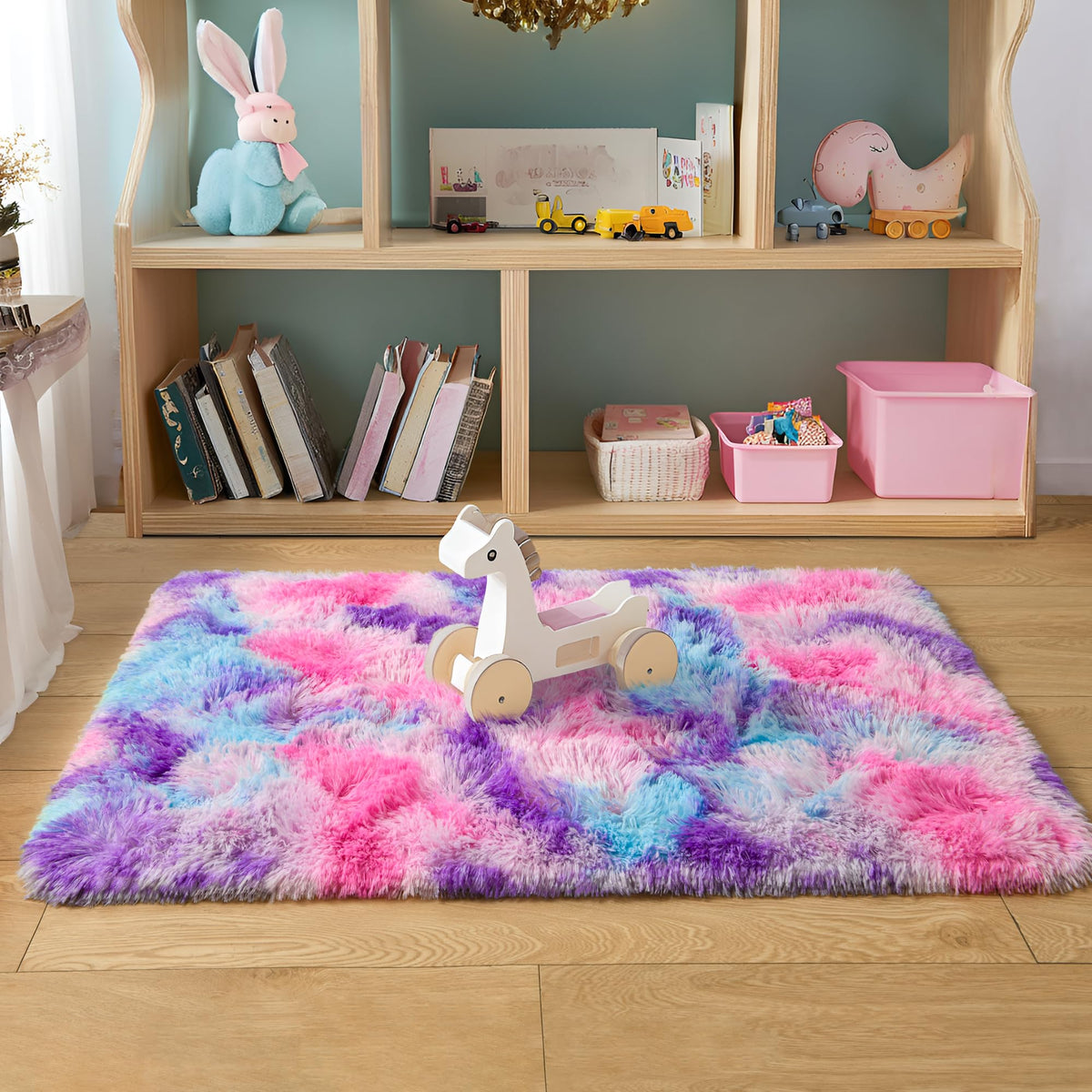 Tepook Fluffy Large Rugs for Living Room, 8x10 Area Rugs for Bedroom
