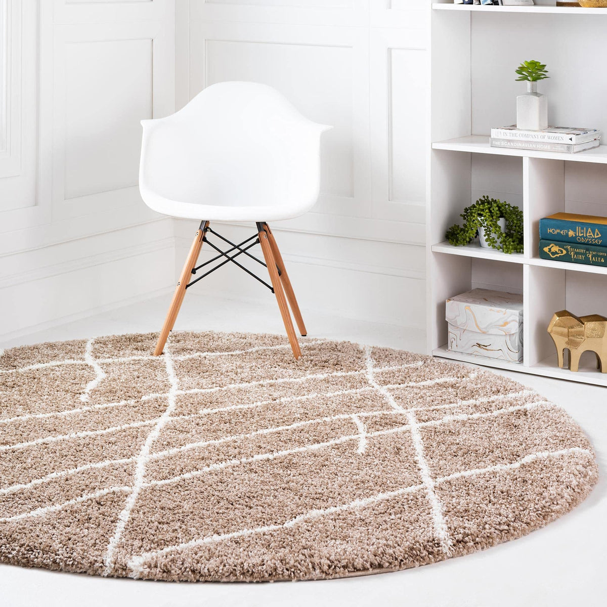 Rugs.com - Soft Touch Shag Rug – 6' 1 x 9' Sage Green Plush Shag Rug – Ultra Soft High Pile Area Rug for Bedroom, Living Room, and Home Office