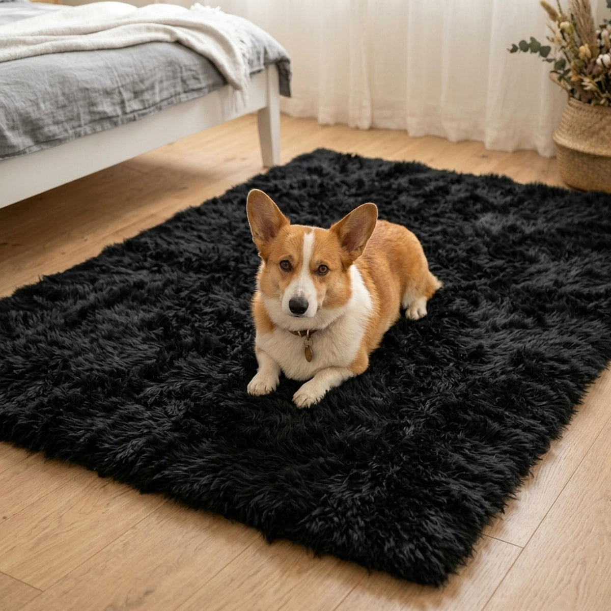 8x10 Area Rugs for Living Room, Large Fluffy Soft Shag Rug, Non-Slip Thick Fuzzy Plush Rug, Non-Shedding High Pile Furry Floor Indoor Carpet for Kids Room Nursery Dorm Home Decor(Beige)