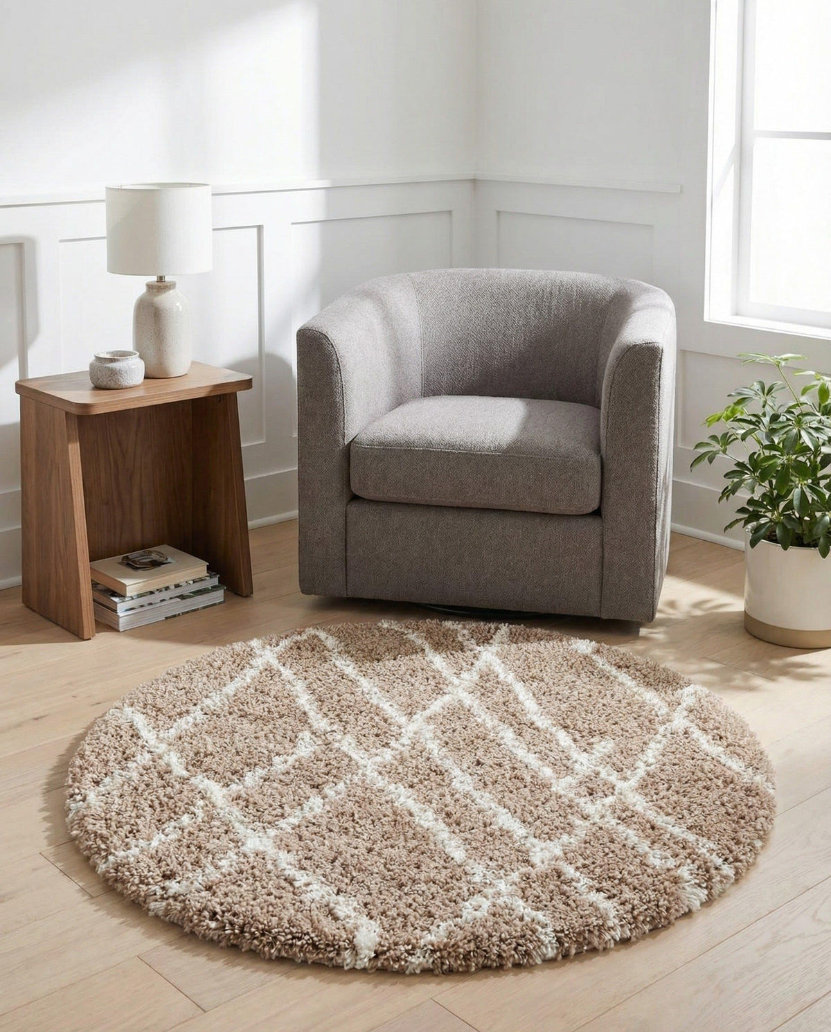 Rugs.com - Soft Touch Shag Rug – 6' 1 x 9' Sage Green Plush Shag Rug – Ultra Soft High Pile Area Rug for Bedroom, Living Room, and Home Office