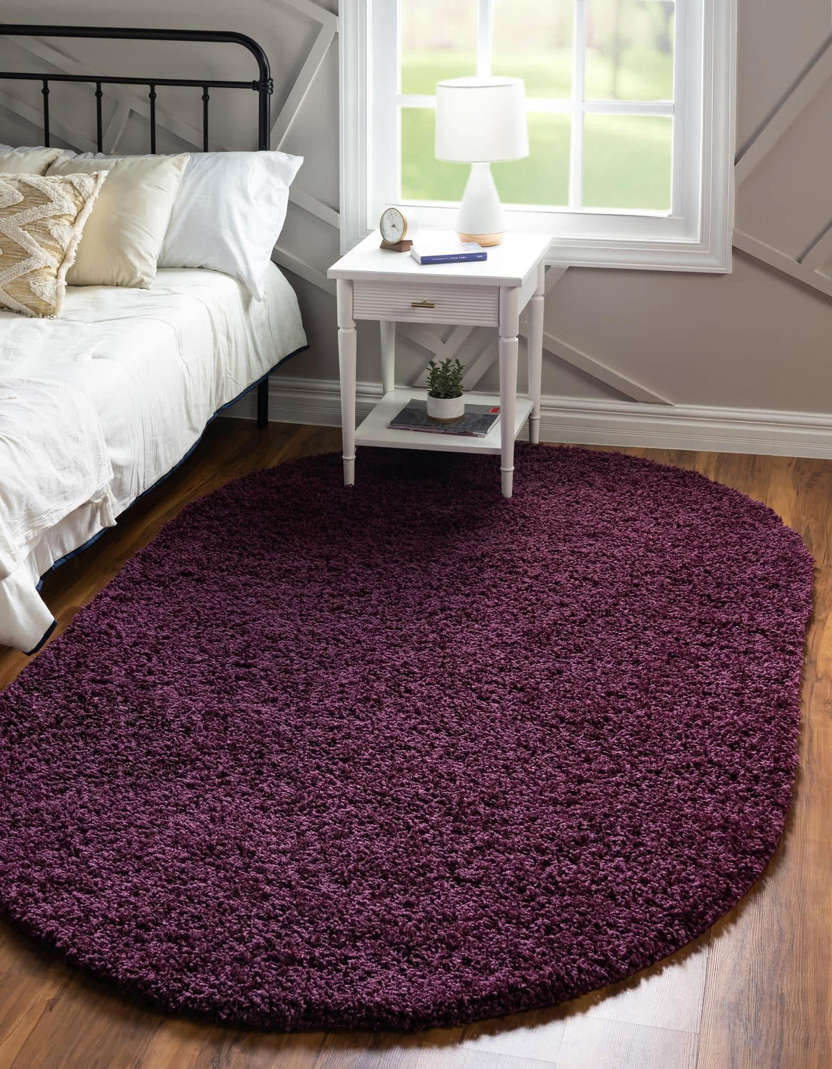 Unique Loom Solid Shag Collection Area Rug (8' x 10' Rectangle, Sandy Brown)
