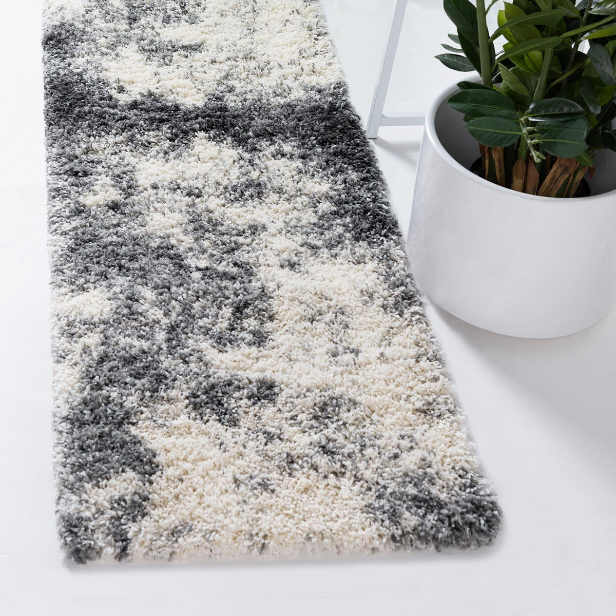 Rugs.com - Soft Touch Shag Rug – 7' 1 x 10' Khaki Shag Rug – Plush Easy-Clean Area Rug, Ideal for Bedrooms, Living Rooms, and Offices