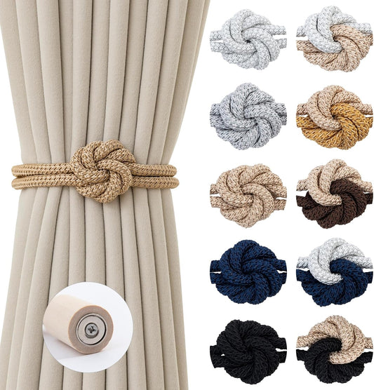 Magnetic Curtain Tiebacks Holdbacks Rope Curtain Tie Backs Outdoor Contoeey