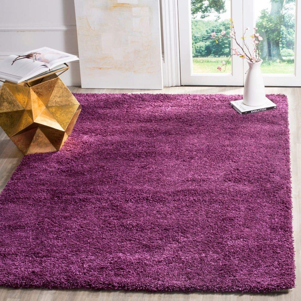 SAFAVIEH Area Rug 8x10 - California Shag Collection - Large - Beige, Non-Shedding & Easy to Clean, Ultra Plush Thick Pile, Ideal for Living Room, Bedroom, Dining Space (SG151-1313)