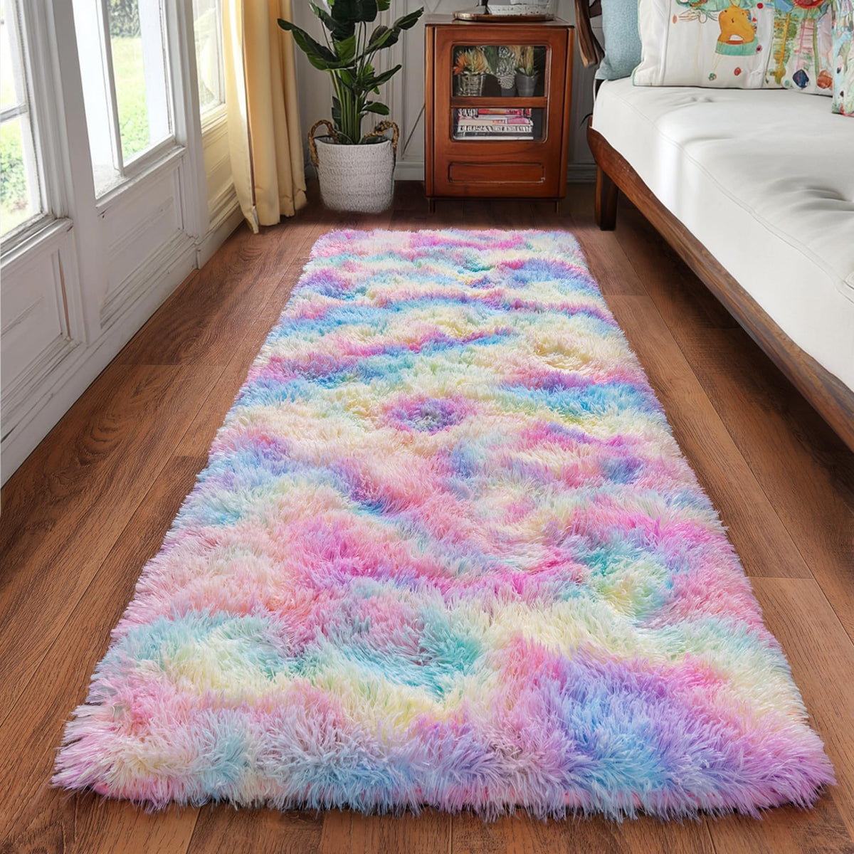 8x10 Area Rugs for Living Room, Ultra Soft Large Shag Black Bedroom Rug Upgrade Non-Slip Plush Modern Fluffy Carpet for Kids Boys Girls Room Home Decor Aesthetic