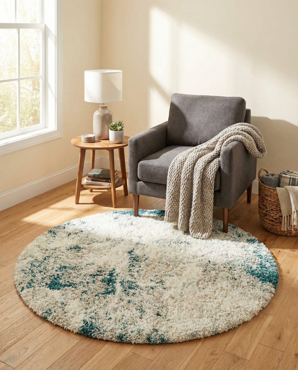 Rugs.com - Soft Touch Shag Rug – 7' 1 x 10' Khaki Shag Rug – Plush Easy-Clean Area Rug, Ideal for Bedrooms, Living Rooms, and Offices