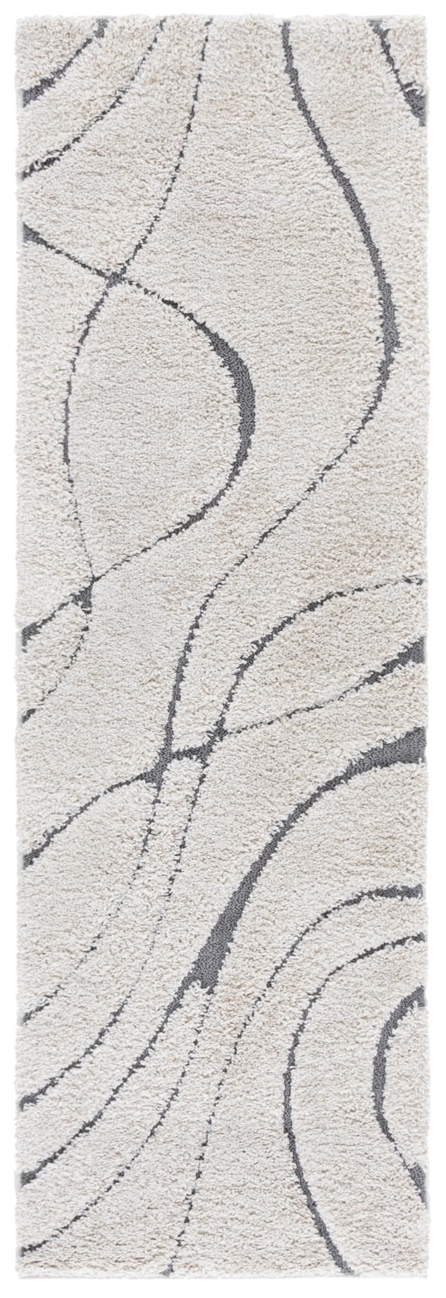 SAFAVIEH Florida Shag Rug 6'x9', Soft Plush Modern Cream & Beige SG471-1113