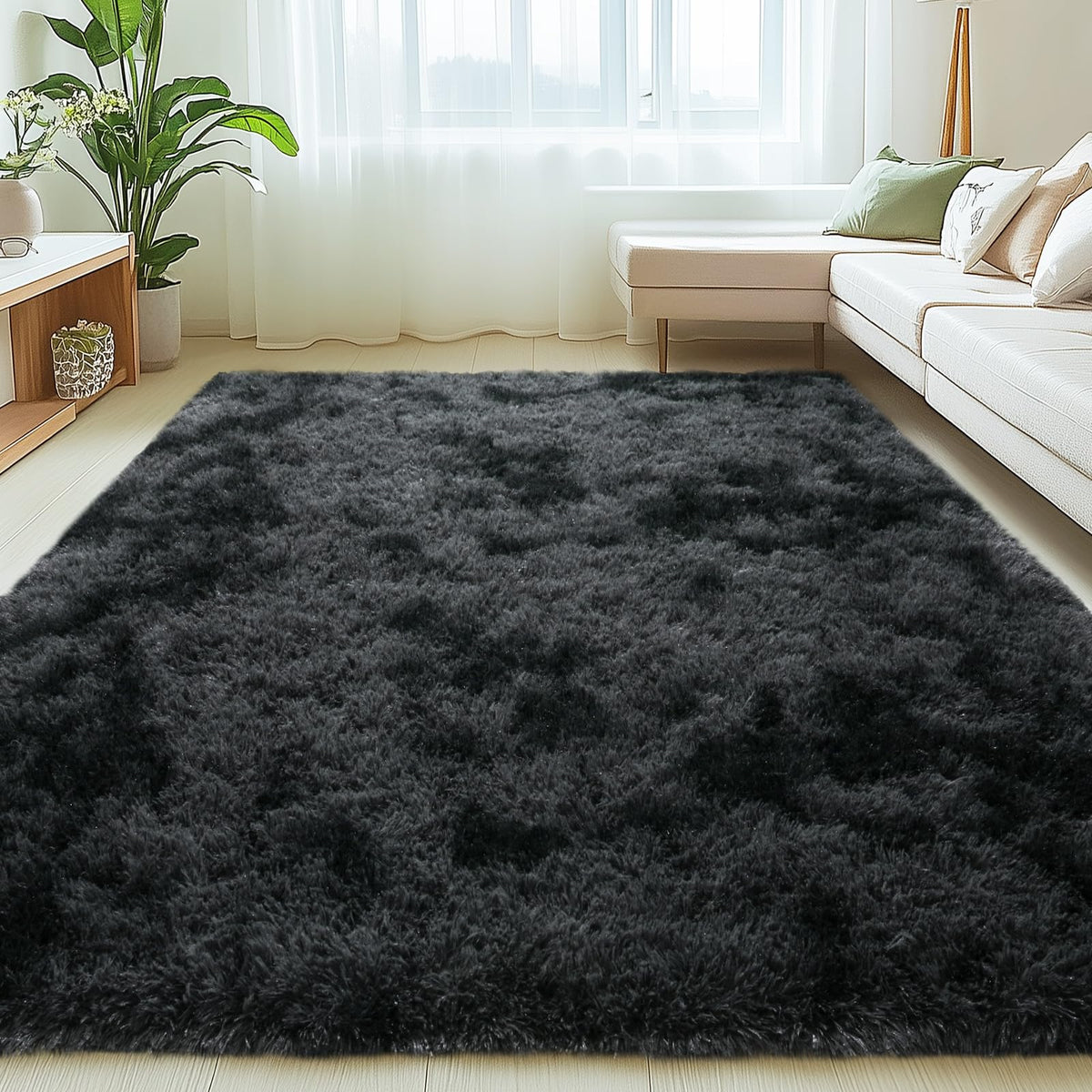 Mugorn 8x10 Area Rugs for Living Room, Large Fluffy Cream White Rugs