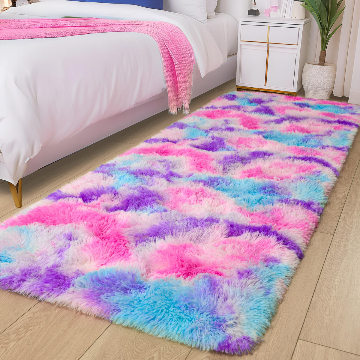 Tepook Fluffy Large Rugs for Living Room, 8x10 Area Rugs for Bedroom