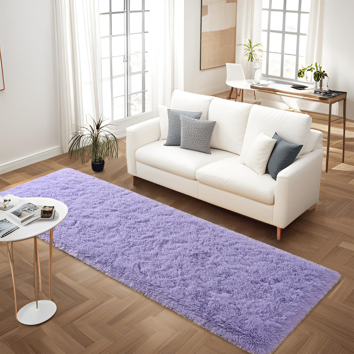 5x7 Plush Burgundy Red Area Rug
