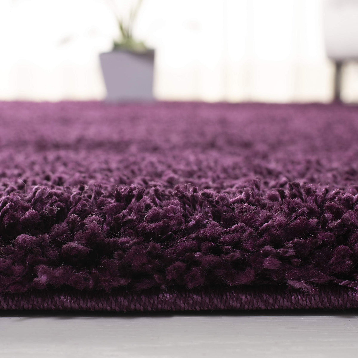 SAFAVIEH Area Rug 8x10 - California Shag Collection - Large - Beige, Non-Shedding & Easy to Clean, Ultra Plush Thick Pile, Ideal for Living Room, Bedroom, Dining Space (SG151-1313)