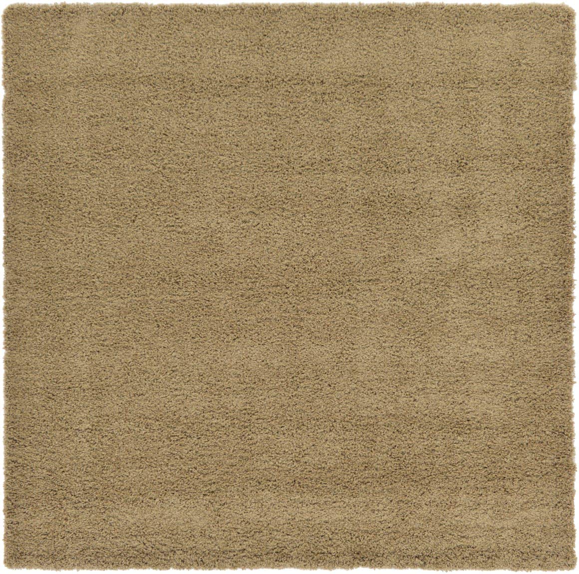 Unique Loom Solid Shag Collection Area Rug (8' x 10' Rectangle, Sandy Brown)