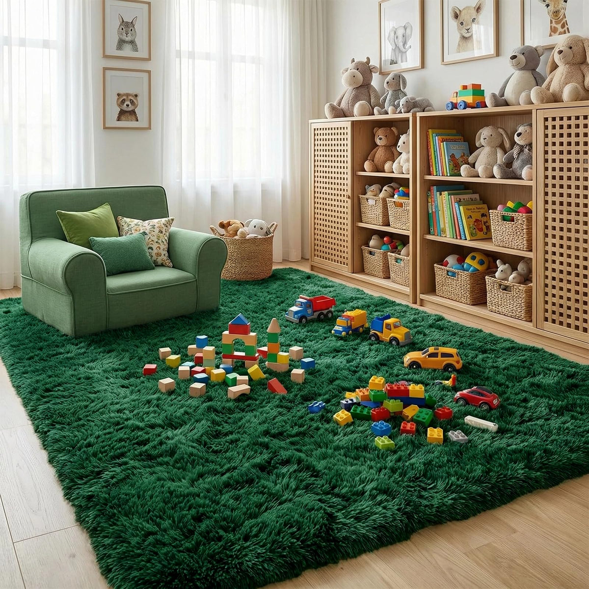 8x10 ft Area Rugs for Living Room Bedroom, Beige Tie-dye Non-Slip Soft Fluffy Shag Carpet, Large Bedside Indoor Floor Area Rug for Kids Girls and Boys, Dorms, Nursery Rooms, Home Decor Aesthetic