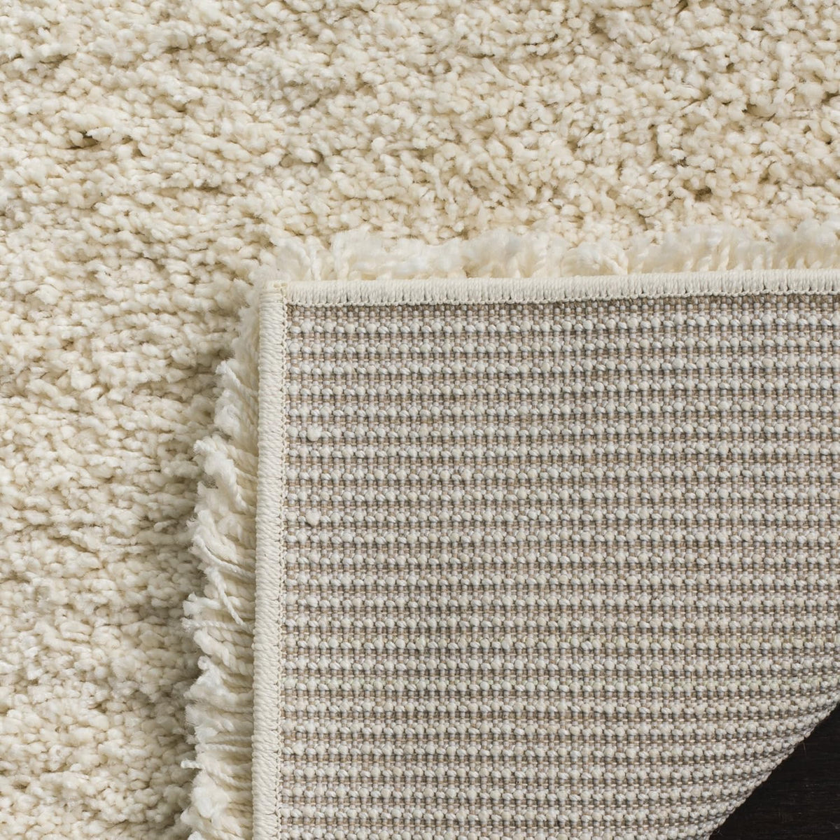 SAFAVIEH California Shag Collection Area Rug - 8' x 10', Ivory, Non-Shedding & Easy to Clean, Ultra Plush Thick Pile, Ideal for Living Room, Bedroom, Dining Space (SG151-1212)